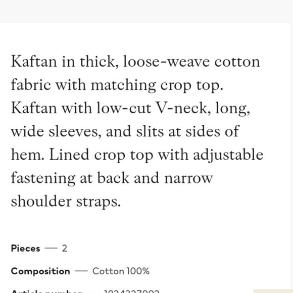 H&M kaftan and bralette top - Picture 8 of 8